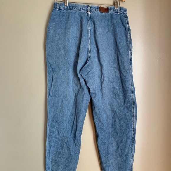 Vintage Lee Jeans Women Denim High Waist Pleat 80's - Picture 5 of 6